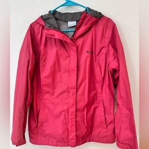 Pink Columbia Rain Jacket
